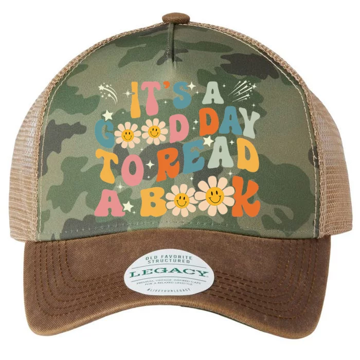 Its Good Day To Read Book Funny Library Reading Lovers Legacy Tie Dye Trucker Hat