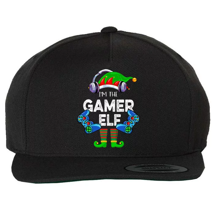 I'm Gamer Elf Funny Christmas Xmas Holiday Elf Matching Wool Snapback Cap