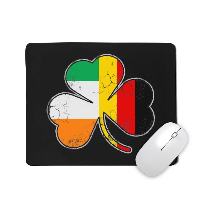 Irish German Flag Shamrock Funny St Patricks Day Gifts Mousepad