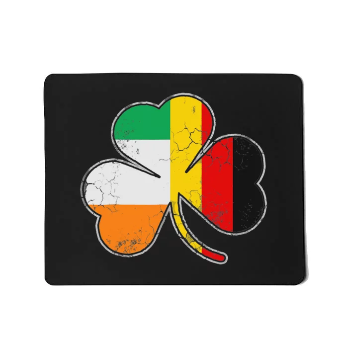 Irish German Flag Shamrock Funny St Patricks Day Gifts Mousepad