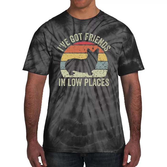 I've Got Friends In Low Places Corgi Tie-Dye T-Shirt