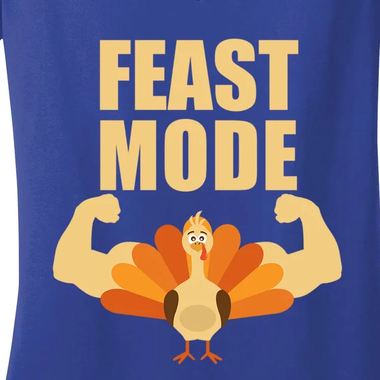 Ideal Gift For Thanksgiving Feast Mode Adult And Gift Women's V-Neck T-Shirt