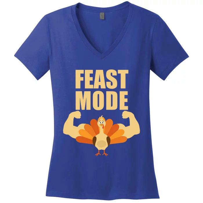 Ideal Gift For Thanksgiving Feast Mode Adult And Gift Women's V-Neck T-Shirt