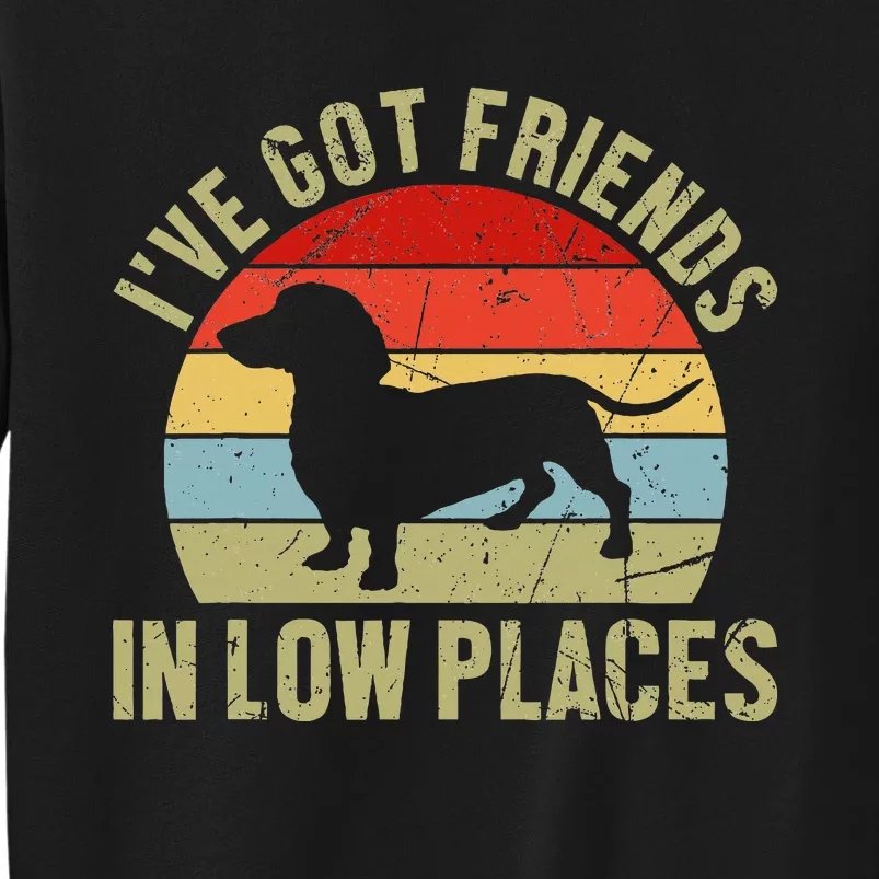 IVe Got Friends In Low Places Dachshund Tall Sweatshirt