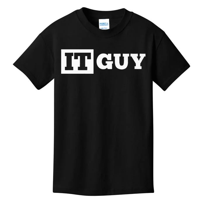 IT Guy Funny Information Technology Tech Desktop Support Kids T-Shirt