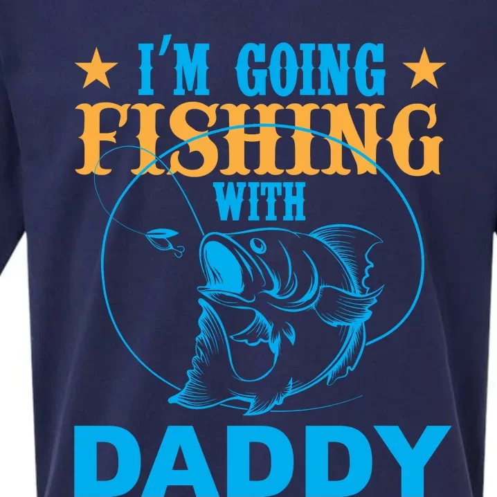 I'm Goin Fishing With Daddy Sueded Cloud Jersey T-Shirt