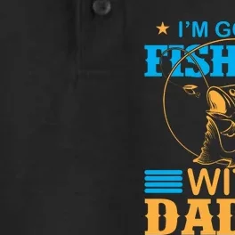 I'm Going Fishing With Daddy Dry Zone Grid Performance Polo