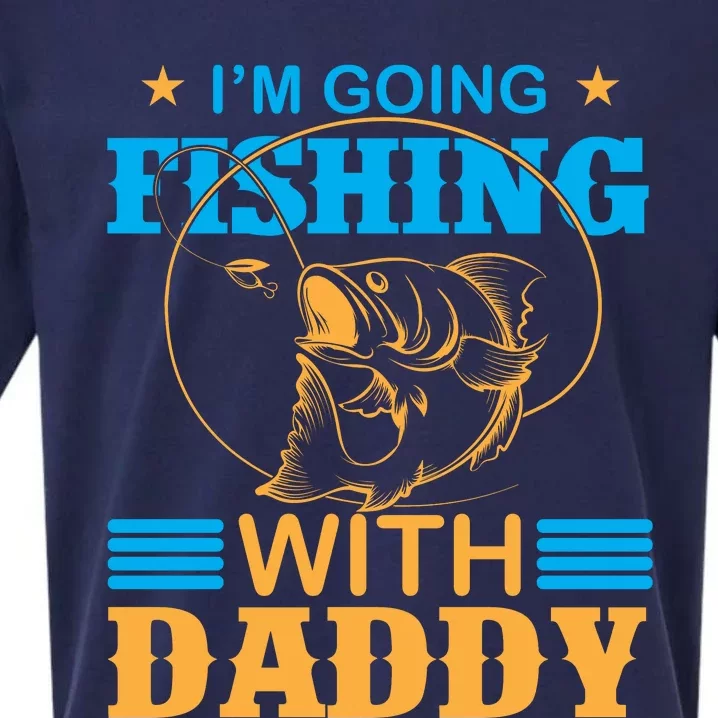 I'm Going Fishing With Daddy Sueded Cloud Jersey T-Shirt