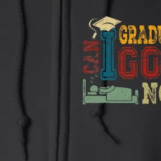 I Graduated Funny Graduation For Him Her High School College Full Zip Hoodie