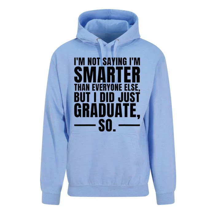 I Graduated Funny Graduation Seniors Him Or Her Unisex Surf Hoodie