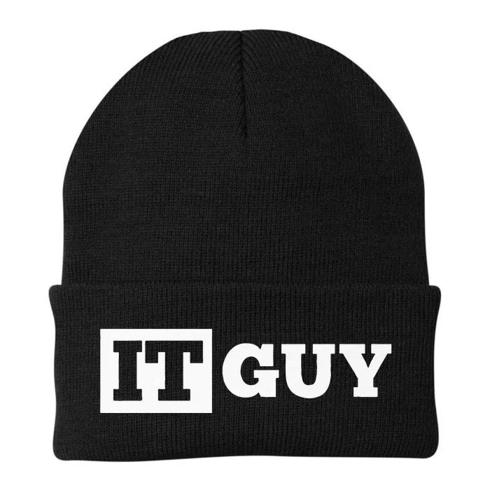 IT Guy Funny Information Technology Tech Desktop Support Knit Cap Winter Beanie