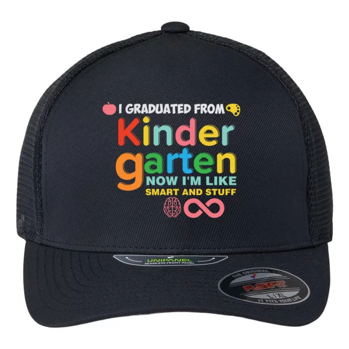 I Graduated From Kindergarten Flexfit Unipanel Trucker Cap