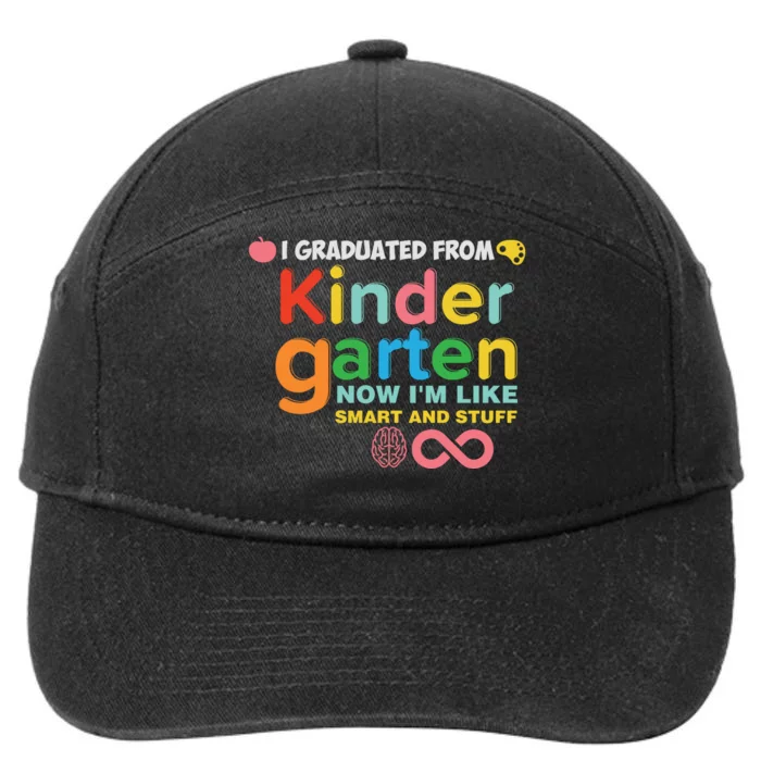 I Graduated From Kindergarten 7-Panel Snapback Hat