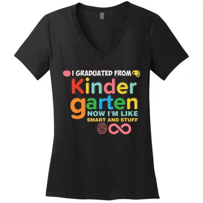 I Graduated From Kindergarten Women's V-Neck T-Shirt