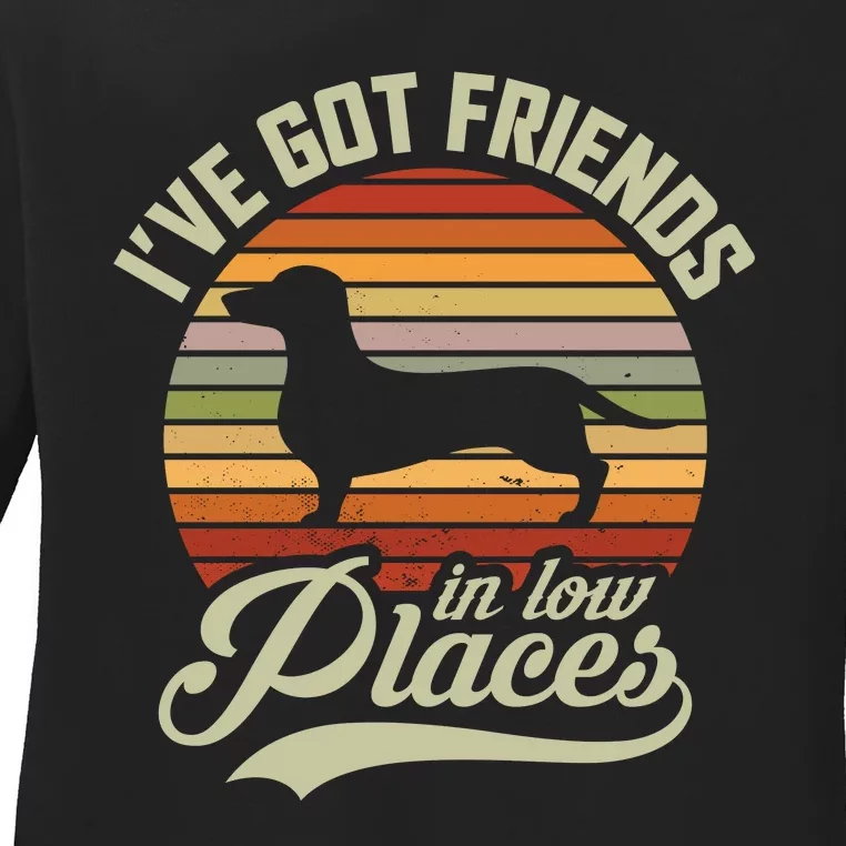 Ive Got Friends In Low Places Ladies Long Sleeve Shirt