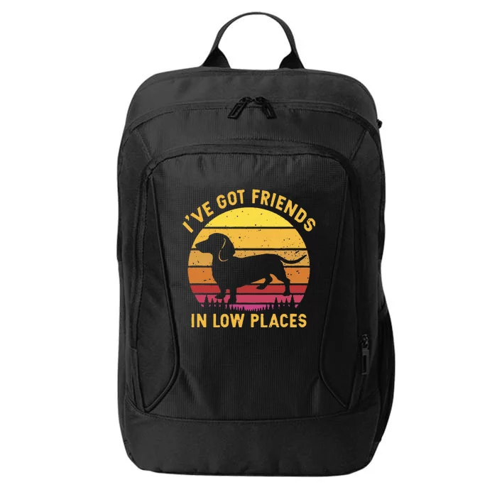 IVe Got Friends In Low Places Funny Dachshund City Backpack