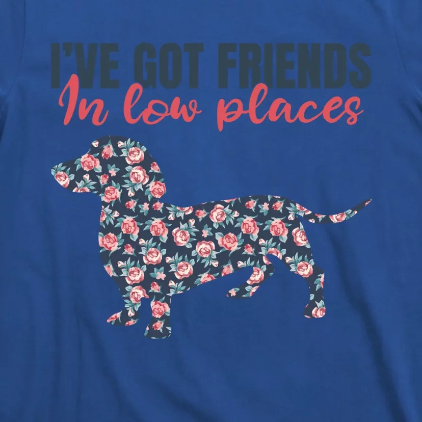 IVe Got Friends In Low Places Dachshund Weiner Doxie Dog Great Gift T-Shirt