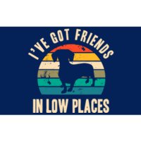 IVe Got Friends In Low Places Funny Dachshund Vintage Gift Bumper Sticker