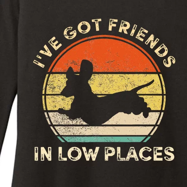 IVe Got Friends In Low Places Funny Dachshund Womens CVC Long Sleeve Shirt