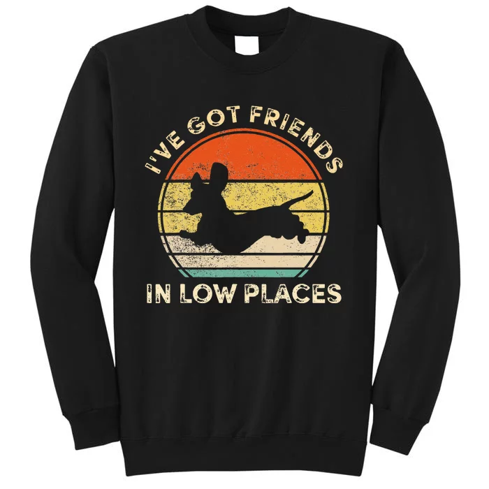 IVe Got Friends In Low Places Funny Dachshund Tall Sweatshirt