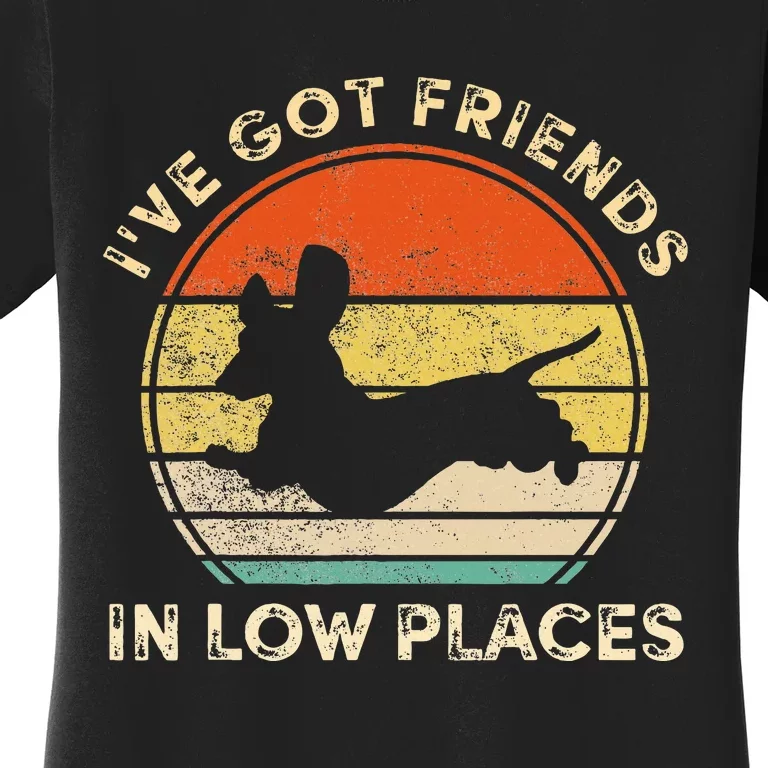 IVe Got Friends In Low Places Dachshund Wiener Dog Women's T-Shirt