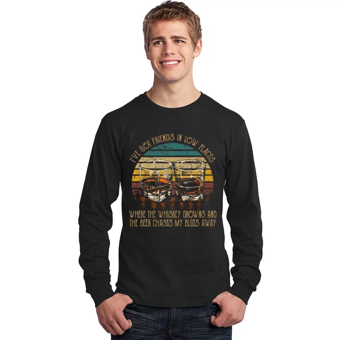 IVe Got Friends In Low Places Vintage Country Music Long Sleeve Shirt