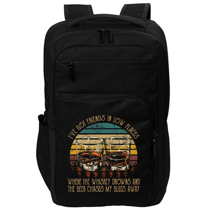 IVe Got Friends In Low Places Vintage Country Music Impact Tech Backpack