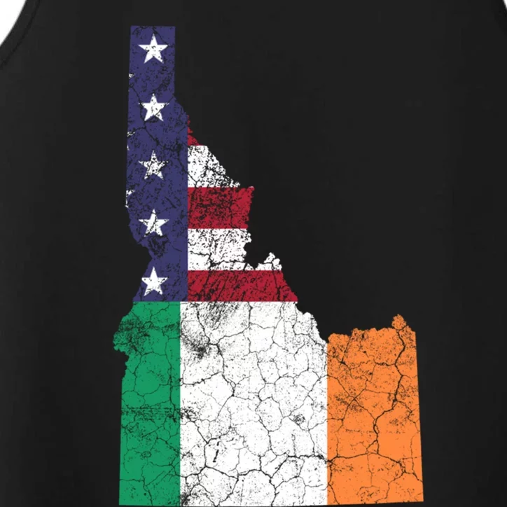 Idaho Great Gift Irish American Flag St Patrick's Day Saint Paddy Meaningful Gif Performance Tank