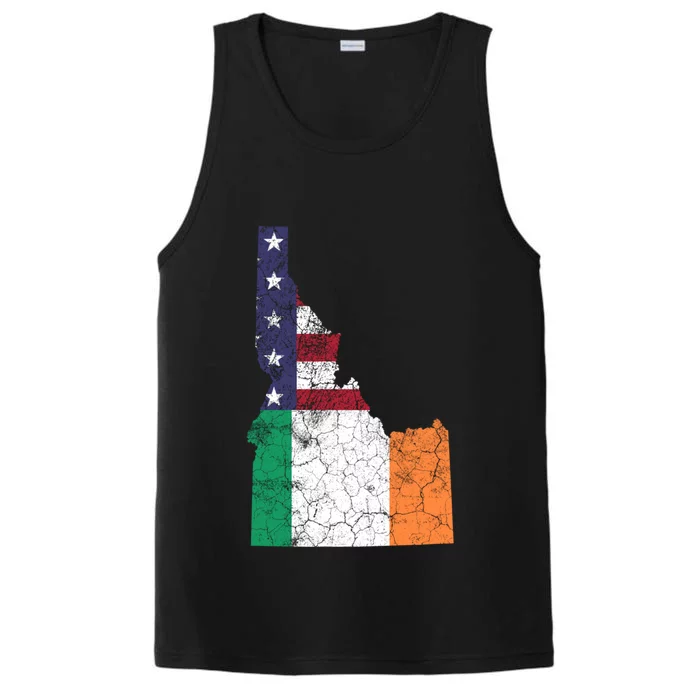 Idaho Great Gift Irish American Flag St Patrick's Day Saint Paddy Meaningful Gif Performance Tank