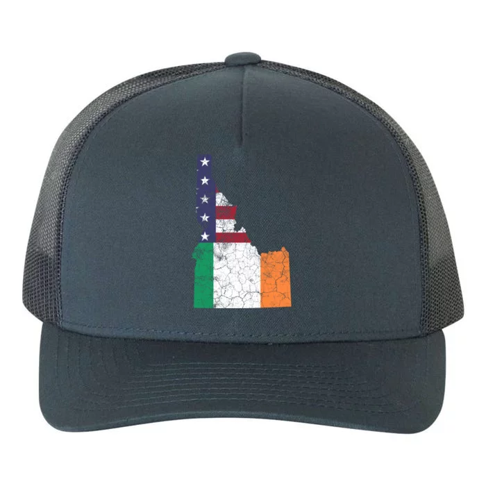 Idaho Great Gift Irish American Flag St Patrick's Day Saint Paddy Meaningful Gif Yupoong Adult 5-Panel Trucker Hat