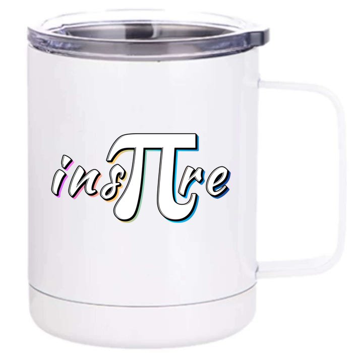 Inscute Giftpicute Giftre Cute Gift Math Lovers' And Math Teachers' Pi Day Gift Front & Back 12oz Stainless Steel Tumbler Cup