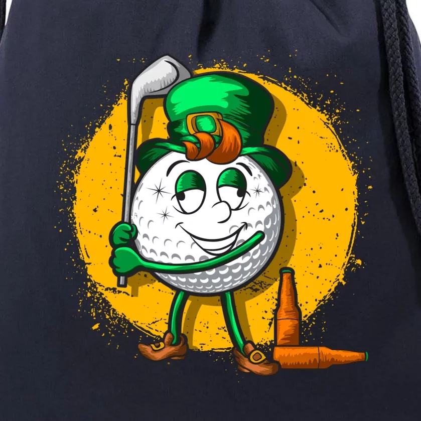 Irish Golf Golfer Beer Ing St Patricks Day Dad Great Gift Drawstring Bag