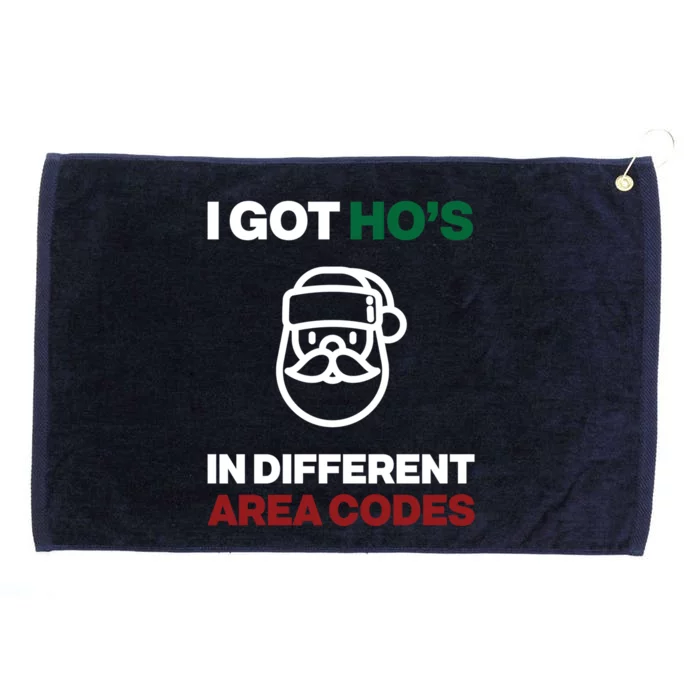 I Got Hos In Different Area Codes Funny Christmas Meme Gift Great Gift Grommeted Golf Towel