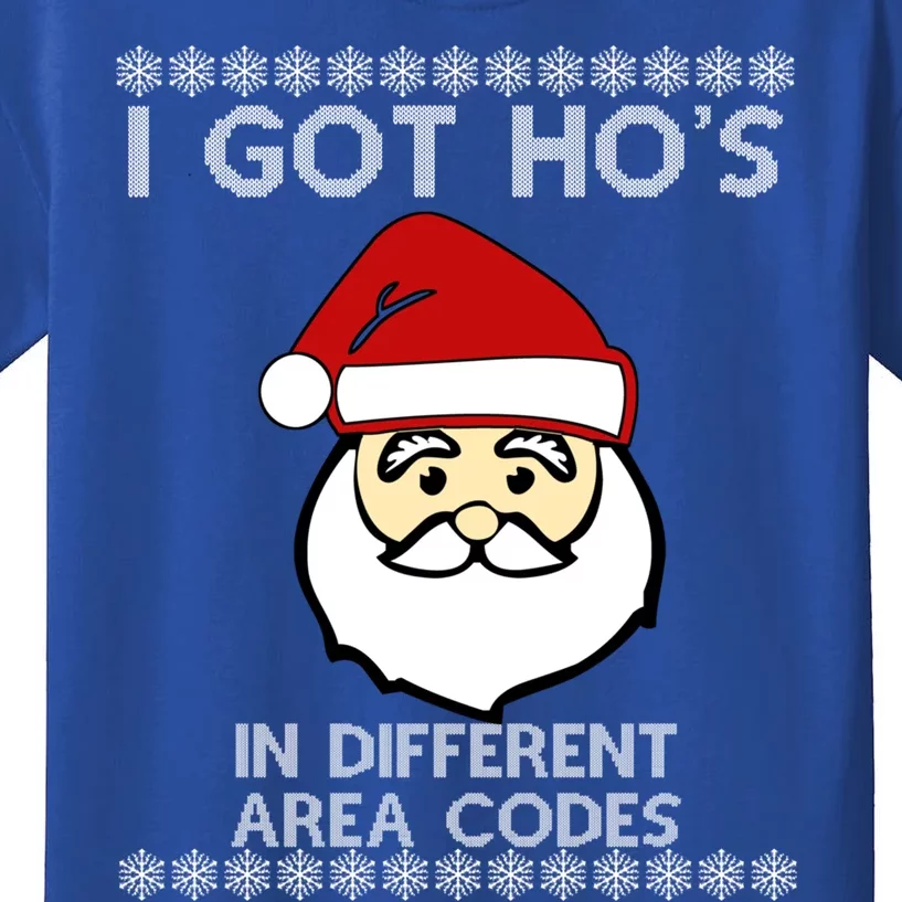 I Got Hos In Different Area Codes Ugly Christmas Meaningful Gift Kids T-Shirt