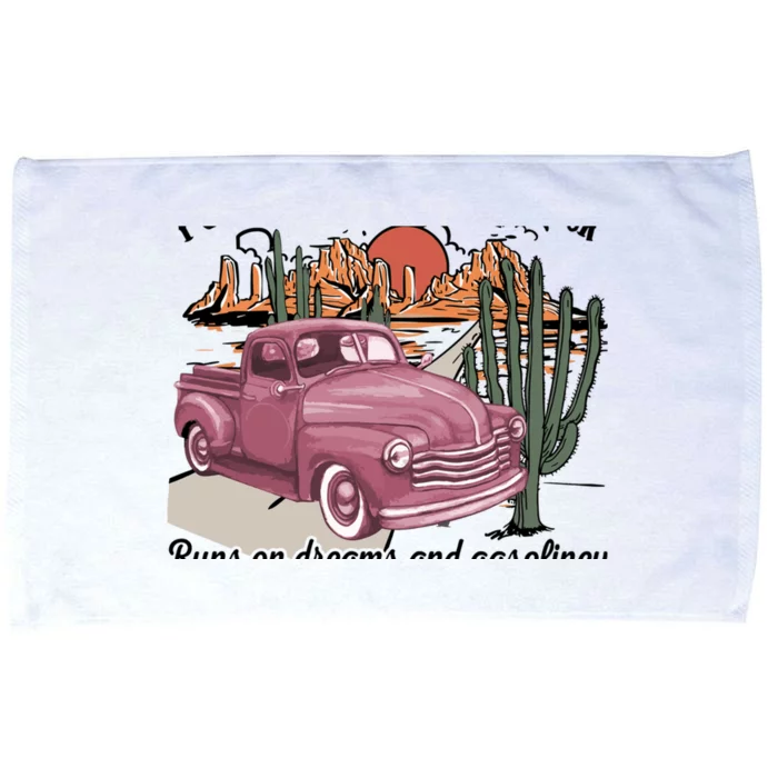 I Gotta Heart Like a Truck, Cowgirl, Western Tee Microfiber Hand Towel