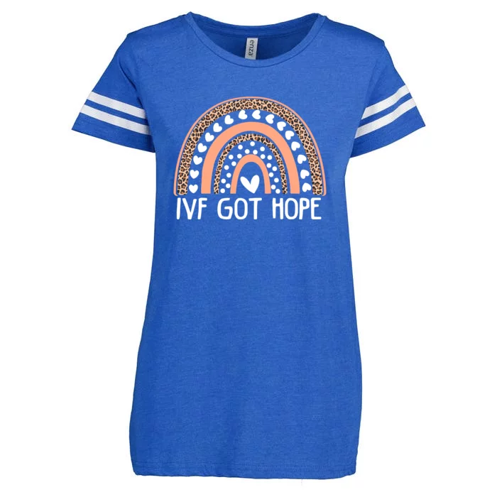 IVF Got Hope Inspiration Rainbow IVF Mom Fertility Surrogate Enza Ladies Jersey Football T-Shirt