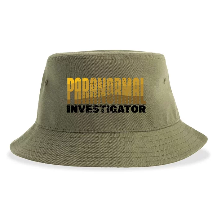 Investigator Ghost Hunting Paranormal Lover Gift Sustainable Bucket Hat