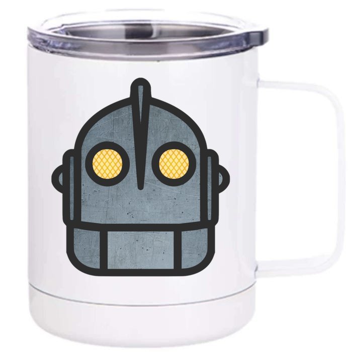 Iron Giant Head Active Front & Back 12oz Stainless Steel Tumbler Cup