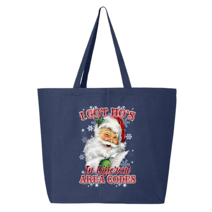 I Got Hos In Different Area Codes Santa Christmas 25L Jumbo Tote