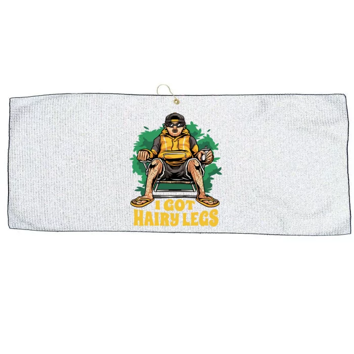 I Got Hairy Legs Large Microfiber Waffle Golf Towel