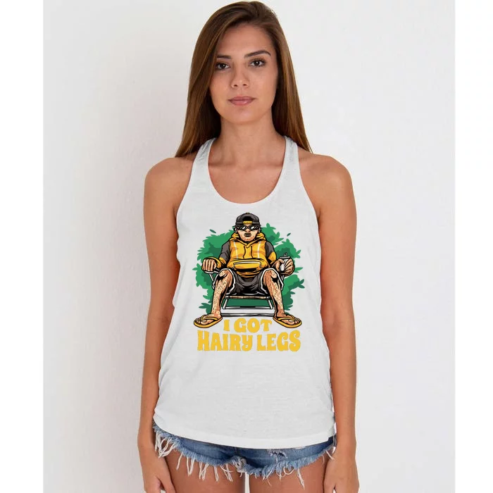 I Got Hairy Legs Women's Knotted Racerback Tank