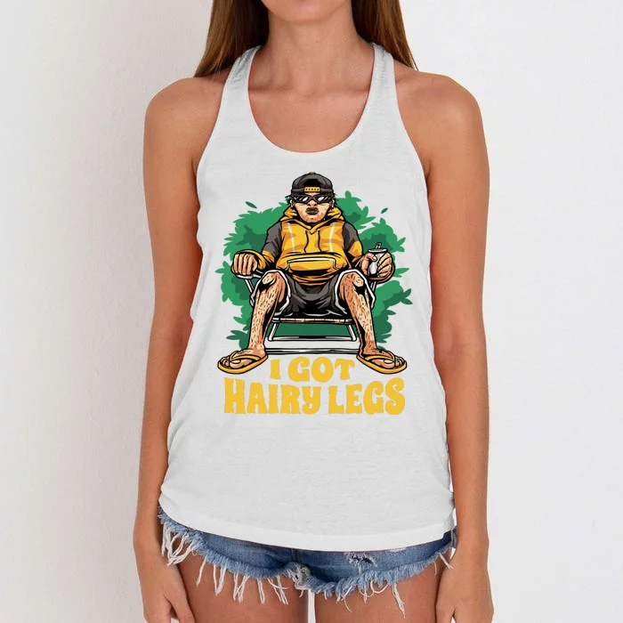 I Got Hairy Legs Women's Knotted Racerback Tank