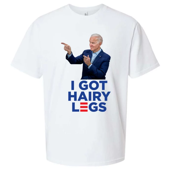 I Got Hairy Legs Funny Joe Biden Logo Parody Meme Sueded Cloud Jersey T-Shirt