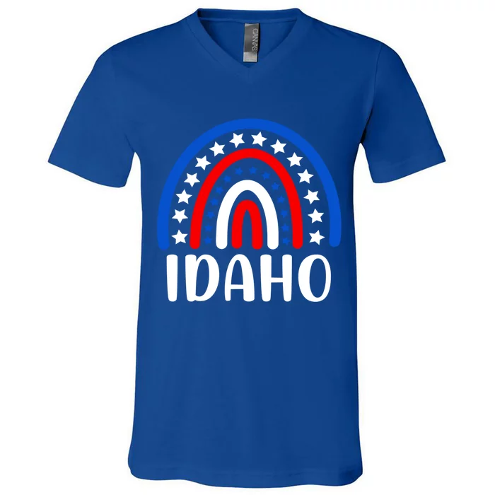 Idaho Gift I Love Idaho Usa Gift V-Neck T-Shirt