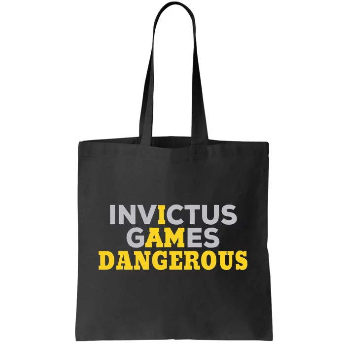 Invictus Games I Am Dangerous Video Games Tote Bag