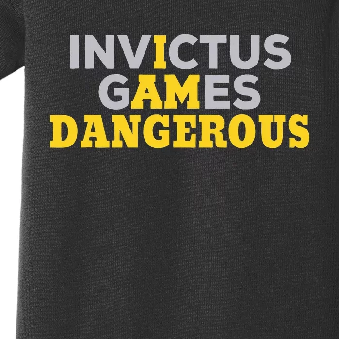 Invictus Games I Am Dangerous Video Games Baby Bodysuit