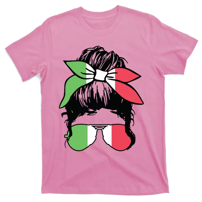 Italian Girl Italy Flag Pride Cute T-Shirt