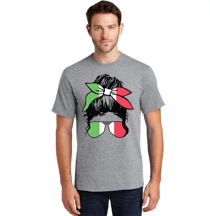 Italian Girl Italy Flag Pride Cute Tall T-Shirt