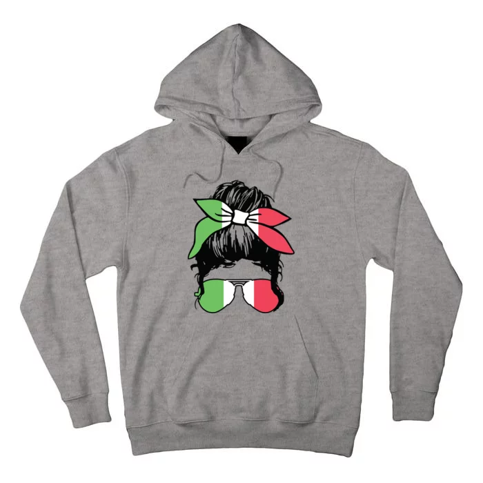 Italian Girl Italy Flag Pride Cute Tall Hoodie