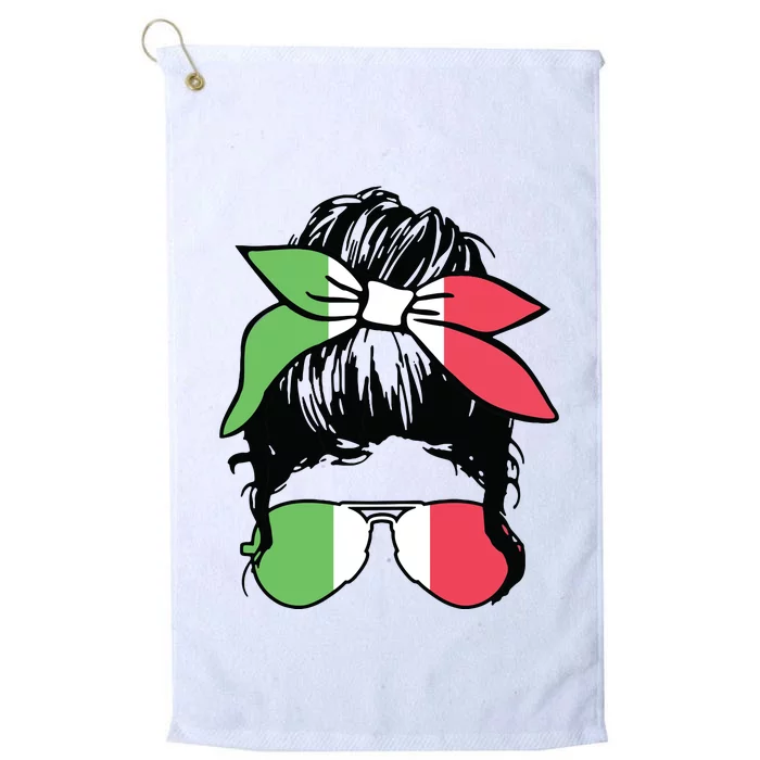 Italian Girl Italy Flag Pride Cute Platinum Collection Golf Towel